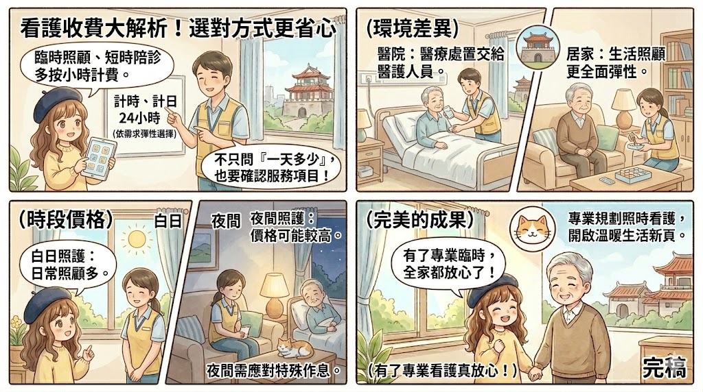短期看護是什麼？服務內容、費用行情與照護安排一次看懂